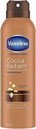 Vaseline Intensive Care Cocoa Radiant Spray Moisturiser with Vaseline jelly for very dry skin 190 ml