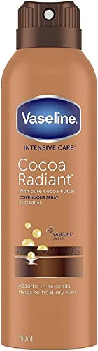 Vaseline Intensive Care Cocoa Radiant Spray Moisturiser with Vaseline jelly for very dry skin 190 ml