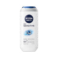 NIVEA MEN Sensitive Shower Gel Pack of 6 (6 x 250 ml), Alcohol-Free Sensitive Skin Body Wash, Gentle Shower Gel Men with Bamboo Extract, Body Wash for Men with Irritated Skin
