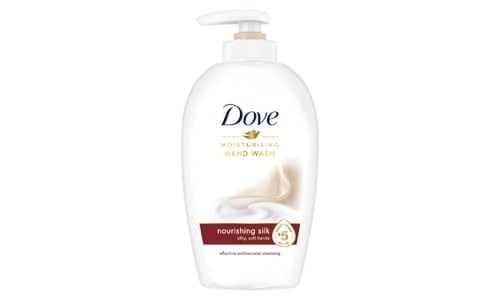 Dove Nourishing Silk Liquid Hand Wash effective antibacterial cleansing for silky-soft and protected hands 250 ml