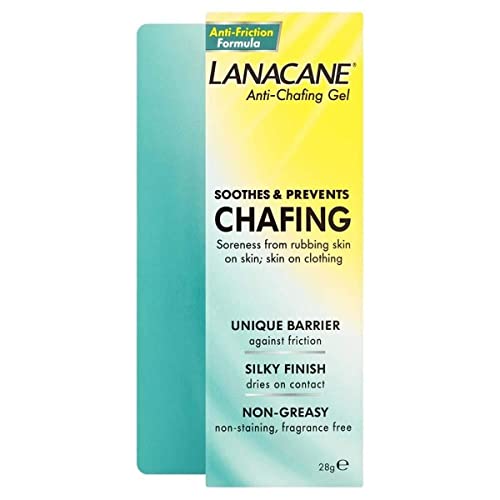 Lanacane Anti-Chafing Gel 28g - Long-Lasting Itch Relief for Thighs, Legs, Bra, Underarms, and Under Breast - Multi-Purpose Rash Treatment Medication