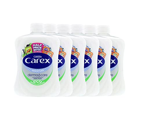 Carex 2 Hour Protection Antibacterial Moisture Hand Wash, Boosted Moisturising Action, Added Vitamin E for Soft Hands, Bulk Buy, Pack of 6 x 500 ml