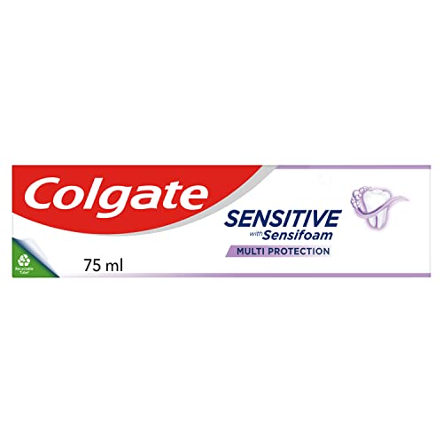 Colgate Sensitive with Sensifoam Multi Protection Toothpaste 75ml - Fluoride Toothpaste - Cavity Protection