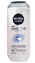 Nivea Men, Sensitive, Shower Gel, 3 in 1, 250 ml