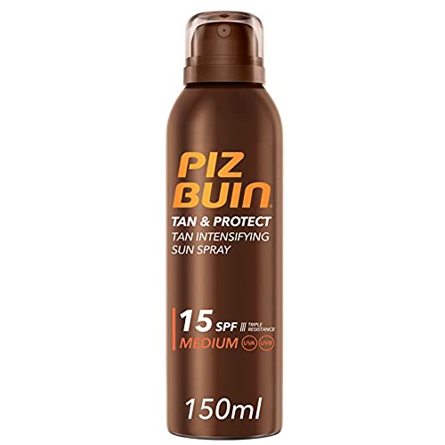 PIZ BUIN 940-73591 Beauty Care Tan & Protect Intensifying Spray SPF15 150 ml for Adults, Built for Long-Lasting Everyday Fragrance wear, 150 ml, spf15