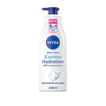 NIVEA Express Hydration Body Lotion (400ml), Fast Absorbing 72H Hydration Body Moisturiser for Dry Skin Made with Deep Moisture Serum and Sea Minerals, Smooth Skin Lotion