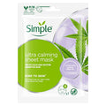 Simple Kind To Skin Ultra Calming Cruelty-Free And Vegan Biodegradable Sheet Mask For Stressed And Sensitive Skin 1 Pc