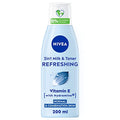 NIVEA 2-in-1 Refreshing Milk & Toner (200ml), Face Cleanser with Vitamin E and Hydramine, Deeply Cleanses, Tones, and Intensively Moisturises Skin, Make-Up Remover