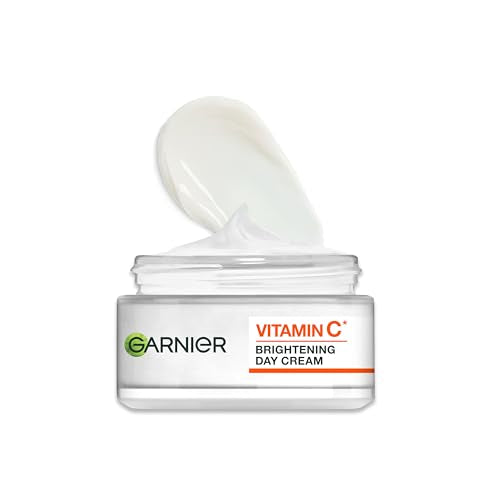Garnier Vitamin C Face Moisturiser 50ml, Brightening Day Cream to Nourish Skin, Smooth Lines & Boost Glow with Vitamin C and Super Citrus For Radiant Healthy Skin, Glow Boosting Face Cream