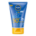 NIVEA SUN Kids Protect and Care SPF 50+ To Go Lotion (50ml), Water-Resistant Sunscreen, Kid's Sun Cream Provides Highly Effective UVB and 5 Star UVA Protection
