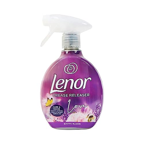 Lenor Crease Releaser Exotic Bloom & Moonlight Lily Fabric Spray - Removes Creases, Freshens Fabrics, Reduces Static & Eliminates Odours Ideal for Clothing and Bedding - 500ml