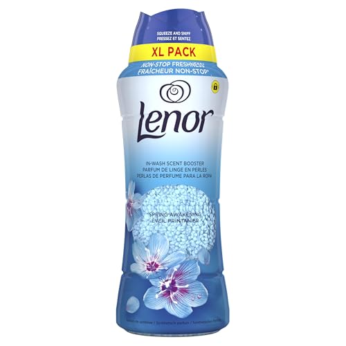 Lenor Laundry Perfume In-Wash Scent Booster 495g, Spring Awakening, Non-Stop Freshness Up to 12 Weeks in Storage, Granules